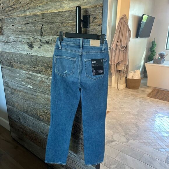 PAIGE CINDY CROP in BAZAAR DESTRUCTED - Picture 4 of 9